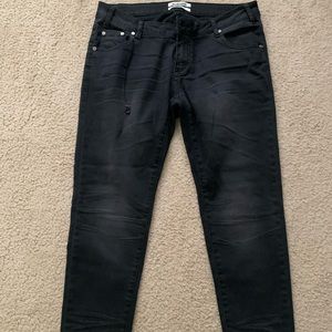 ONE X ONETEASPOON Skinny Black Jeans, Size 30